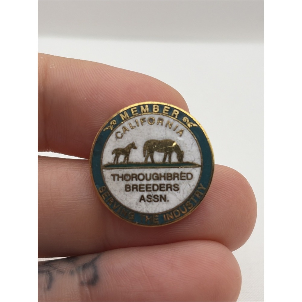 California Thoroughbred Breeders Assn Member Serving The Industry Lapel Hat Pin